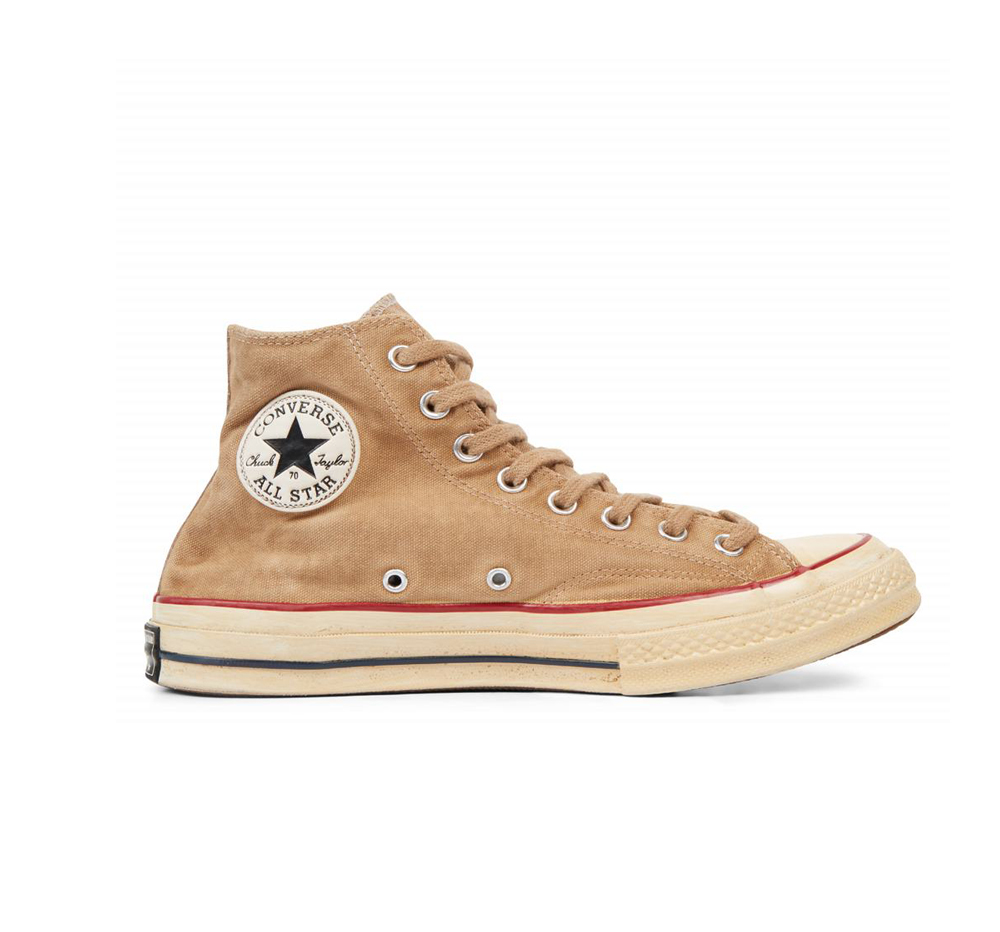 Tenis Converse Chuck 70 Italian Crafted Dye Cano Alto Mulher Branco/Cafes 397260HYV